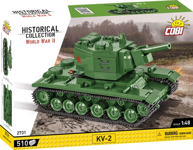 Historical Collection WWII KV-2 Building Block Model