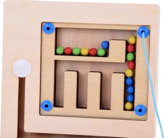 Giocattolo Montessori Magnetico in Legno con Sfere