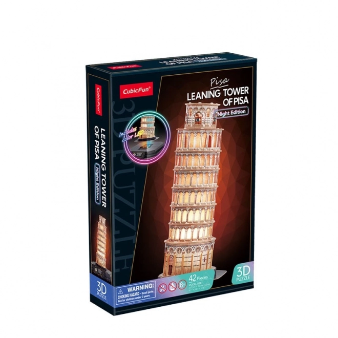 Cubicfun 3D Puzzle Leaning Tower of Pisa Night Edition