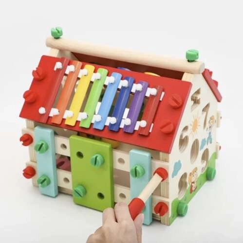 Educational Wooden House for Kids