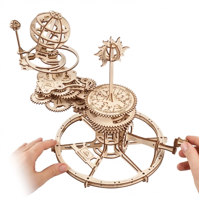 Ugears wooden mechanical tellurium puzzle