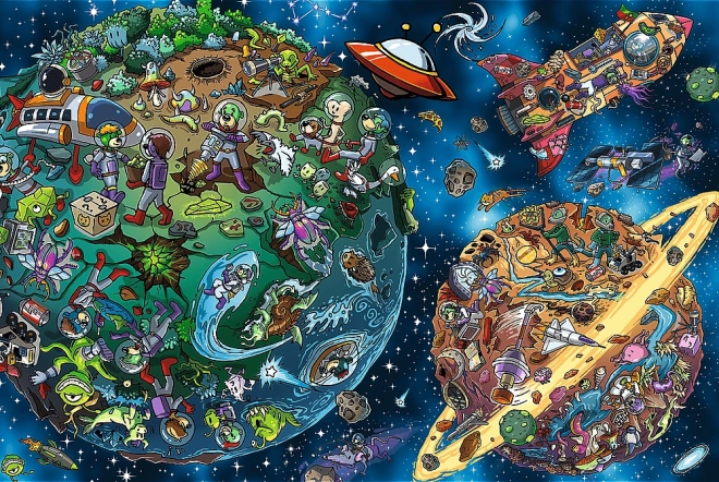 Puzzle Treflíci dans l’espace