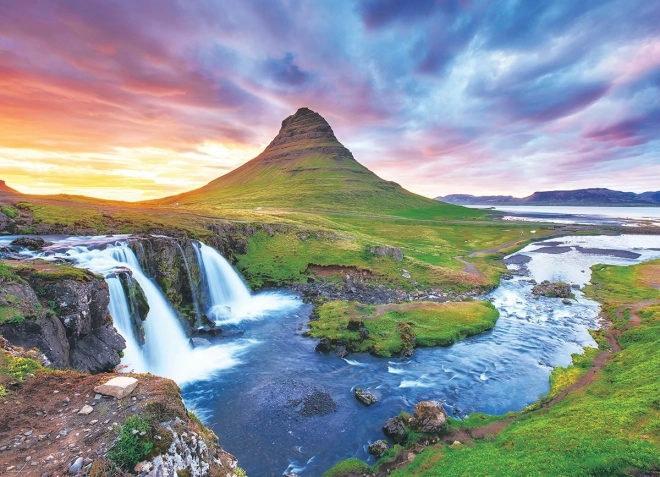 Eurographics jigsaw puzzle Kirkjufell waterfall Iceland 1000 pieces