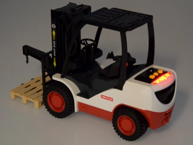 Large Toy Forklift with Sound and Rubber Tires