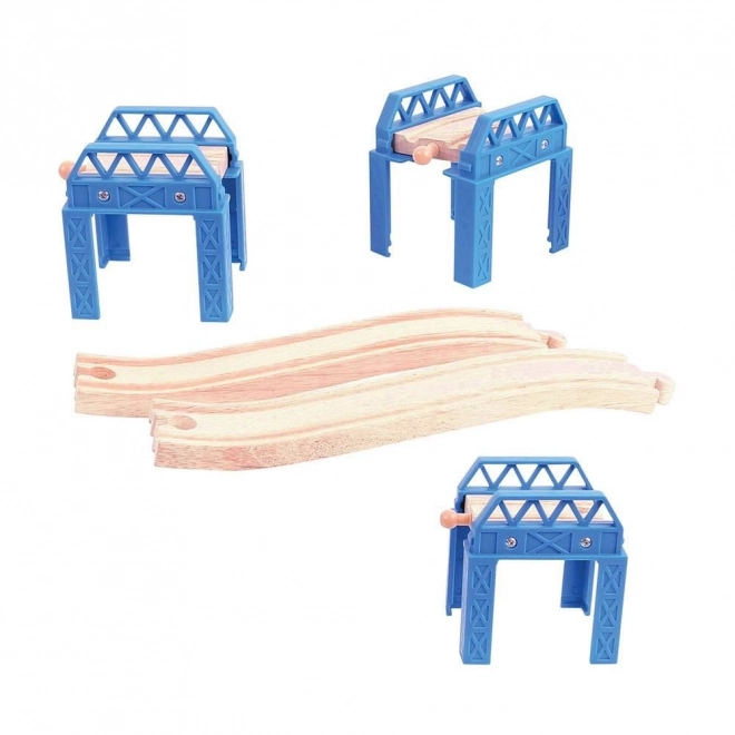 Bigjigs Rail Wooden Bridge Track Set