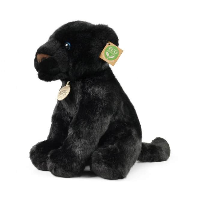 Eco-Friendly Sitting Panther Plush Toy