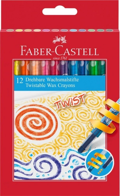 Faber-Castell Twist Crayons 12 Colors