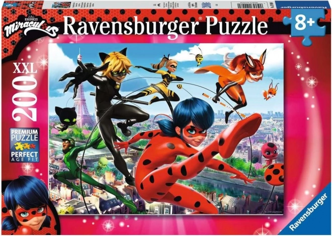 Magical Ladybug and Black Cat XXL Puzzle 200 Pieces