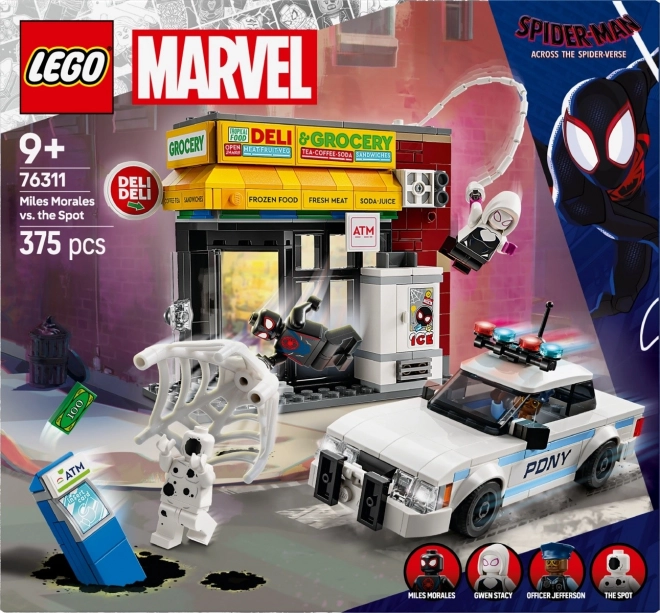 Marvel Multiverse Miles Morales vs Spot Building Set