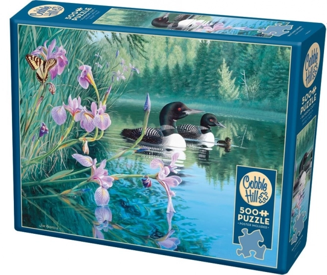 Cobble Hill Puzzle Loon at the Iris Bay 500 Pieces