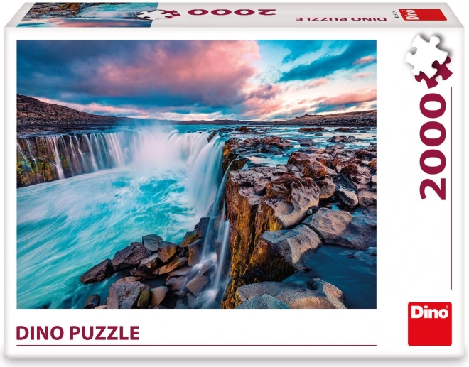 Dino puzzle Selfoss waterfall 2000 pieces