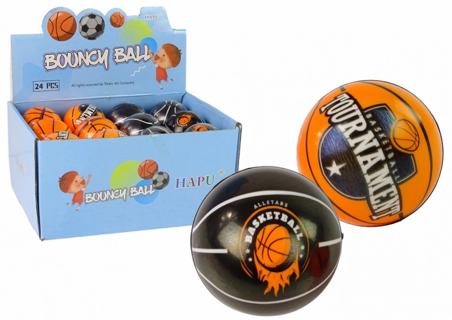 Soft Ball 7cm Diameter Black Orange