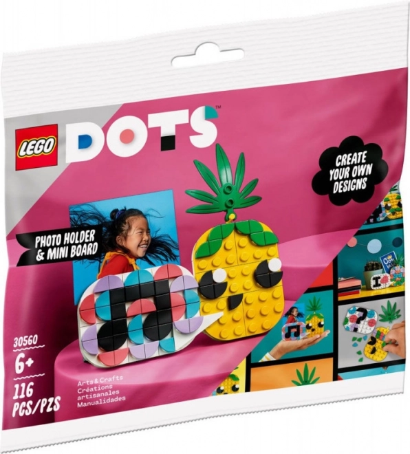 Lego Dots Pineapple Photo Frame and Mini Board