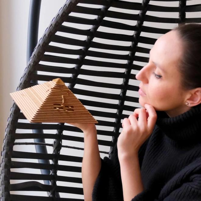 Wooden Puzzle Pyramid