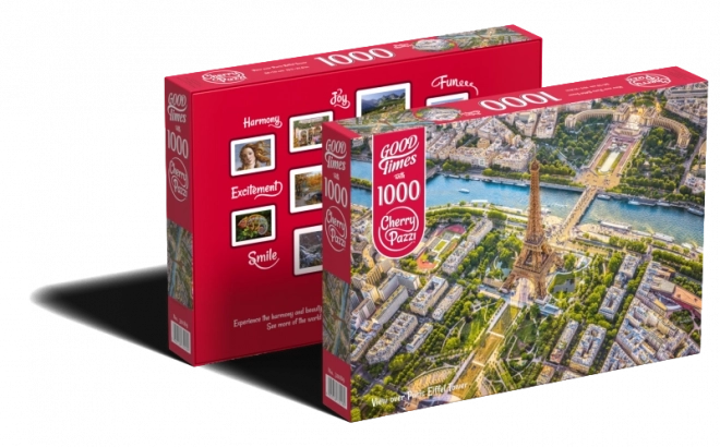 Cherry Pazzi Eiffel Tower Paris View Puzzle 1000 Pieces