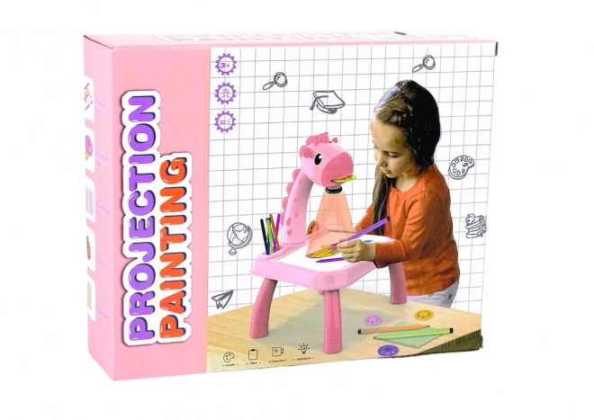 Dinosaur Projector Drawing Table Pink