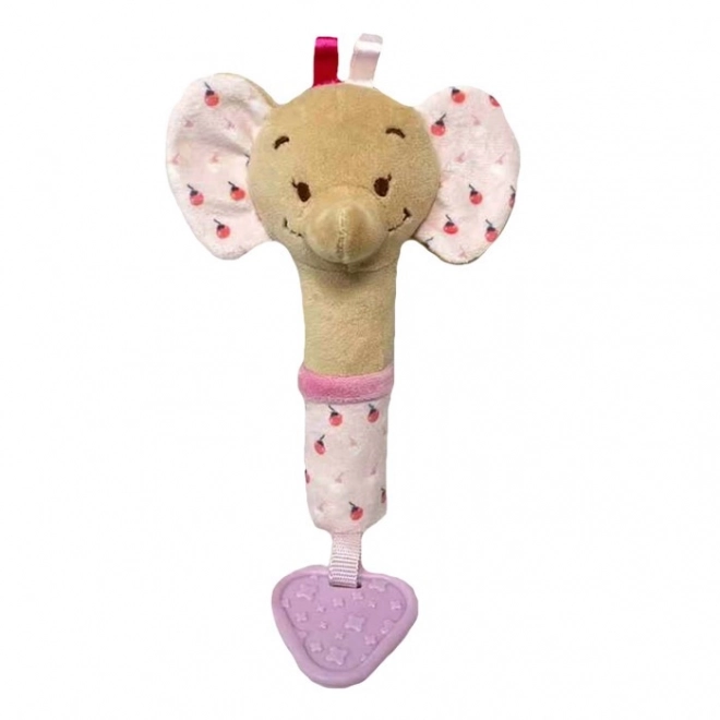 Sound Toy - Pink Elephant Plush