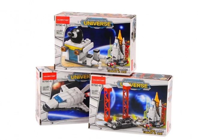 Space Construction Blocks Rocket Set