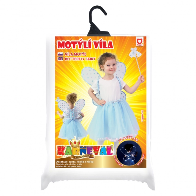 Children's Fairy Tutu Skirt with Glowing Wings