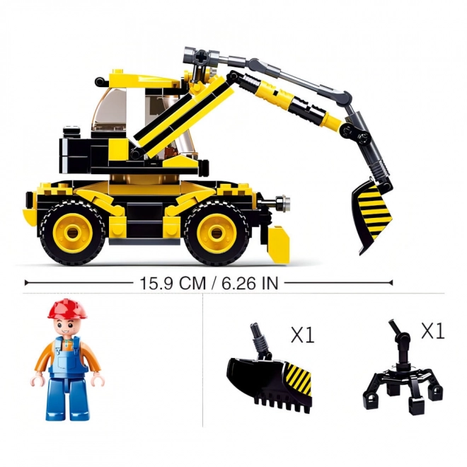 Sluban Town Construction Wheel Excavator