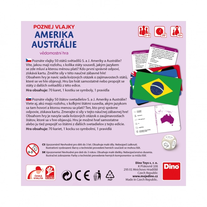 Know The Flags: America & Australia Travel Game