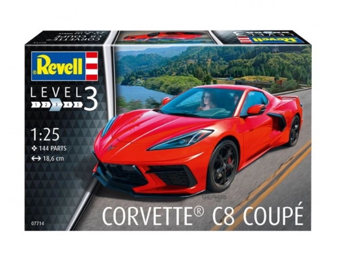 Plastic Model Car Corvette C8 Coupe