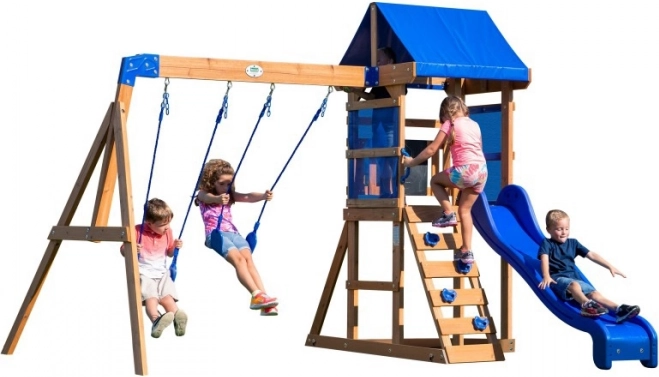 Wooden Playground Aurora House with Slide