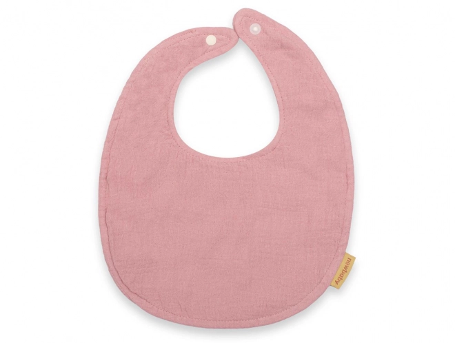 Muslin Bib New Baby Pink