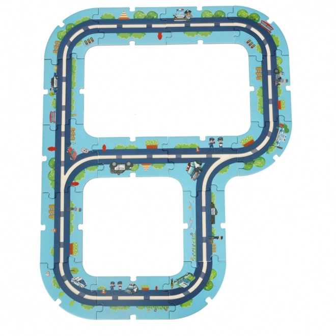 City Police Puzzle Track Set