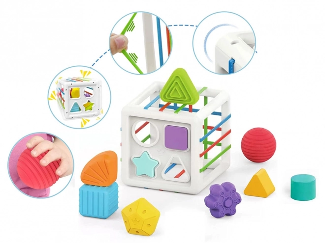 Shape Sorting Cube Toy for Toddlers