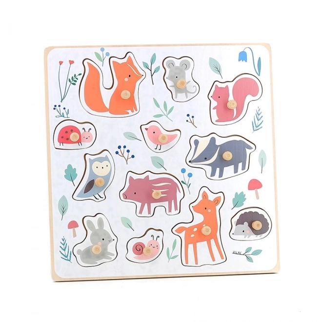 Woodland Animals Puzzle with Handle by Sarah Betz