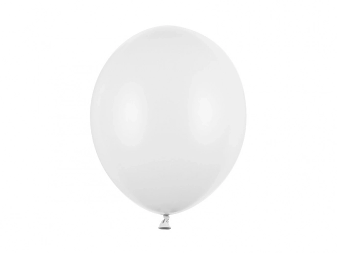 Strong Pastel Pure White Balloons 30cm