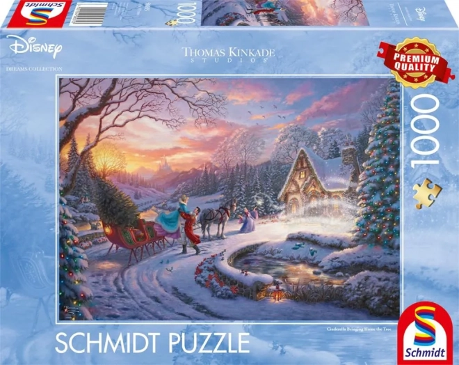Puzzle SCHMIDT: Cenerentola con il principe a Natale 1000 pezzi