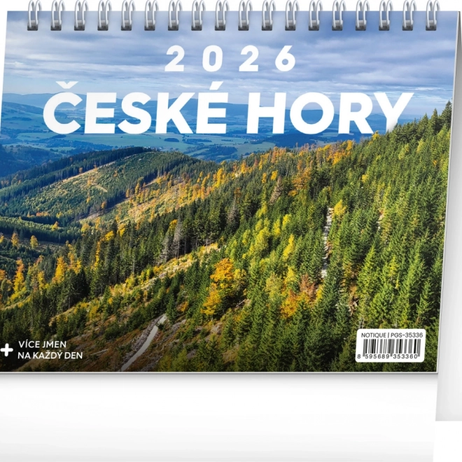 Bureaukalender Tsjechische bergen 2026