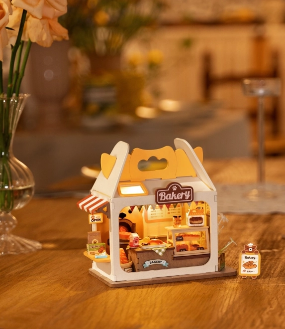 Miniature Bear's Bakery House by Robotime