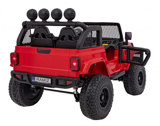 Detské terénne auto Off-Road červené – Červená