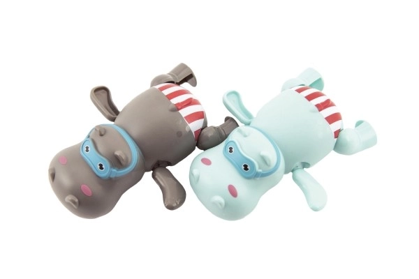 Swimming Wind-Up Hippo Toy