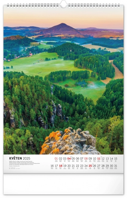 Wall Calendar National Parks of Czech and Moravia 2025