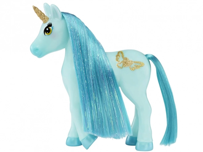 Sea Glass Little Unicorn Dream Bella with Brush – blue