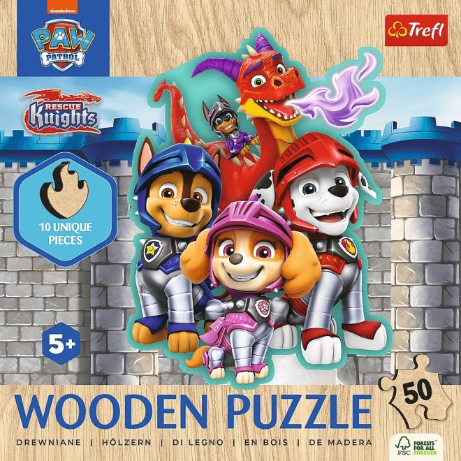 Trefl Wooden Puzzle Paw Patrol: Rescue Knights