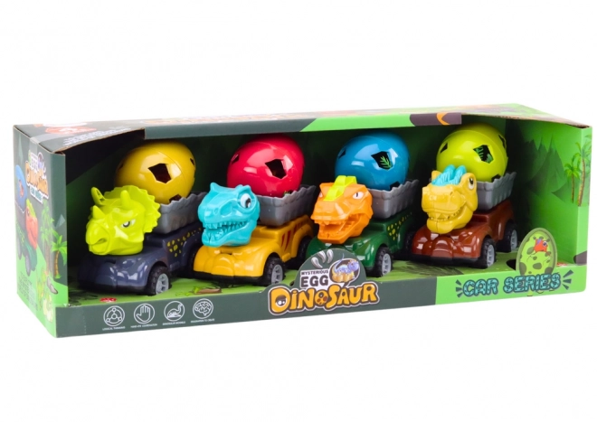 Dinosaur Car with Trailer and Egg Playset