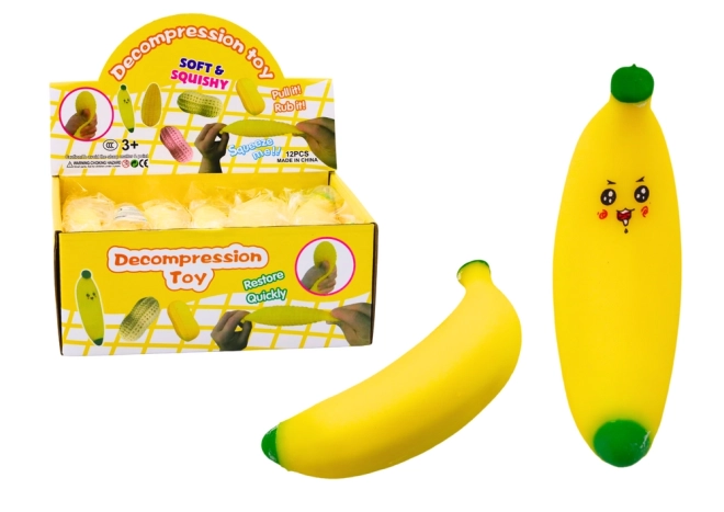 Stretchy Yellow Banana Anti-Stress Toy