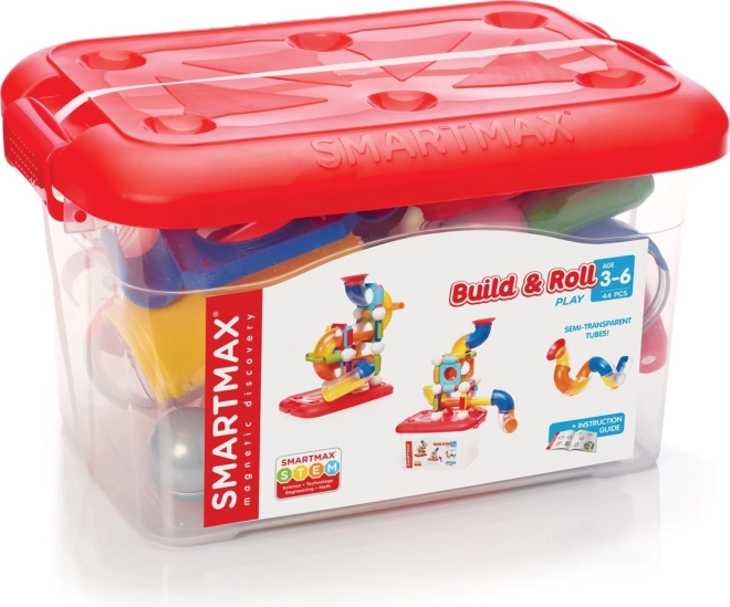 SmartMax Magnetic Building Set Build & Roll 44 Pieces