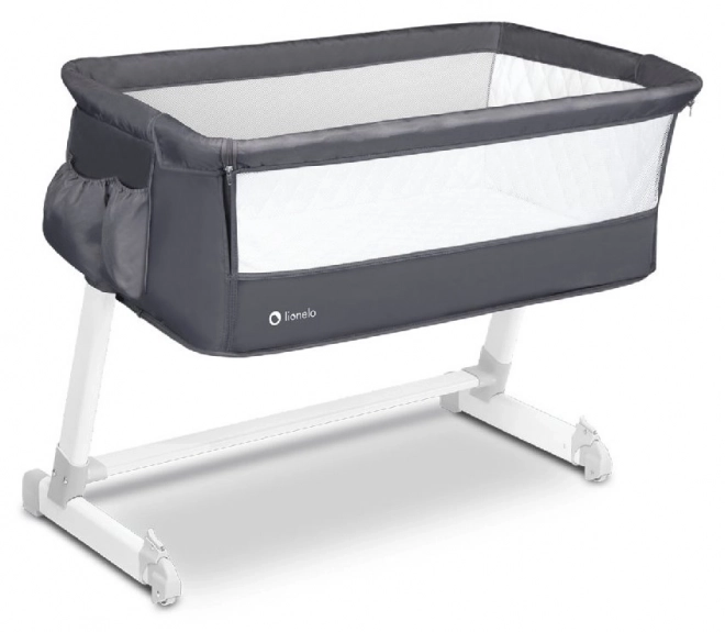 Lionelo Convertible Infant Crib Theo 3-in-1 Dark Grey