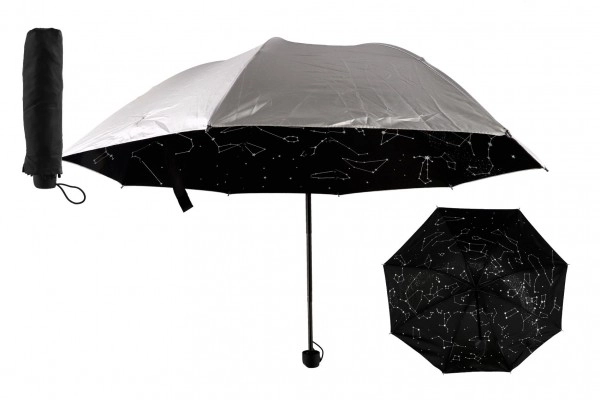 Silver Constellation Folding Umbrella for Adults