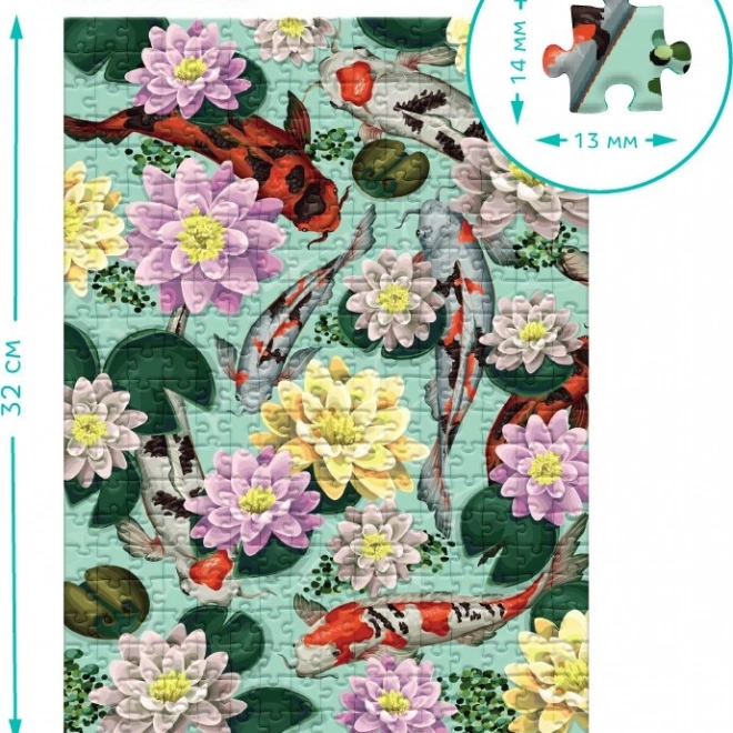 Puzzel Botanica: Lotusbloemen en koi karpers 350 stukjes