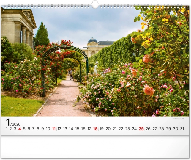Wall Calendar Gardens 2026