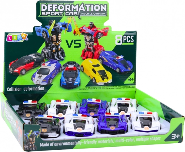 Auto Robot 2-in-1 Sports Police Car