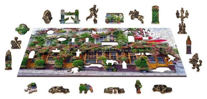 wooden city wooden puzzle London pub 2-in-1, 300 pieces