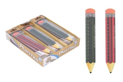 Wooden Ruler 15 cm - Pencil Shape